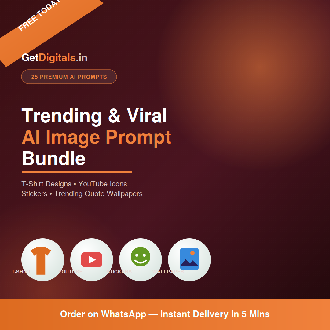 Free AI Image Prompt Bundle — 25 Premium Prompts